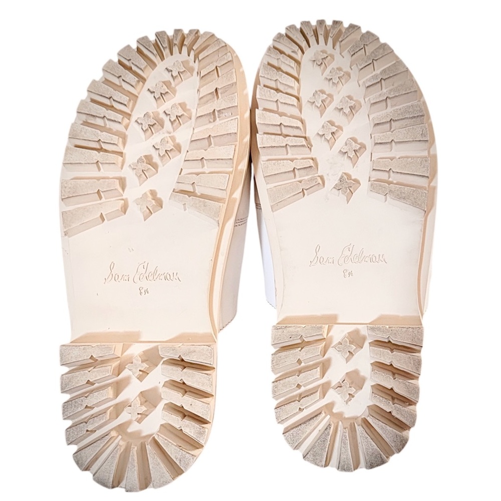 Sam Edelman Leather Slides Eliana White Adjustable Lug Sole Women’s Size 8.5 US - Picture 6 of 10